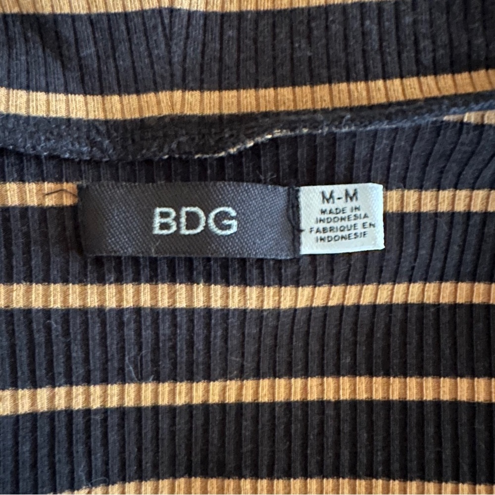 BDG Stripped Turtleneck Dress - Picture 2 of 3